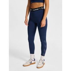 Damskie legginsy Hummel Pulse. Niebieskie legginsy Hummel, bez wzorów. Za 175.00 zł.