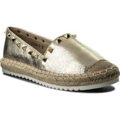 Espadryle JENNY FAIRY WS569A-12. Żółte espadryle Jenny Fairy, bez wzorów, ze skóry ekologicznej, bez obcasa, bez zapięcia. W wyprzedaży za 34.99 zł.