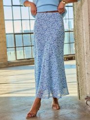 Milan Kiss Spódnica w kolorze błękitnym rozmiar: M. Niebieskie spódnice Milan Kiss, na co dzień, m, bez wzorów, maxi, proste. Za 126.99 zł.