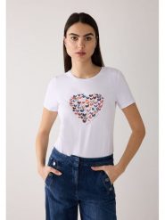 More & More Koszulka w kolorze białym rozmiar: 38. Białe bluzki More & More, bez wzorów, bez kołnierzyka, bez ramiączek. Za 140.53 zł.