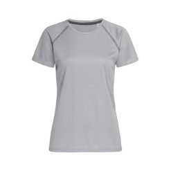 Koszulka Damska Active 140 Team Raglan. Czarne bluzki STEDMAN, s, bez wzorów, sportowe, bez kołnierzyka, bez ramiączek. Za 51.99 zł.