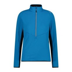Damska bluza rozpinana do połowy CMP. Niebieskie bluzy CMP, bez wzorów, bez kaptura. Za 323.50 zł.
