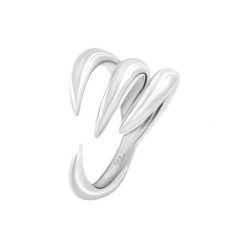 Pierścionek Forza posrebrzany. Szare pierścionki Lilou, posrebrzane. Za 229.00 zł.