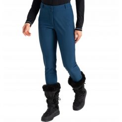 Spodnie narciarskie dla kobiet Dare2B DWL594. Niebieskie spodnie narciarskie Dare 2b, bez wzorów, z tkaniny, narciarskie. Za 169.99 zł.