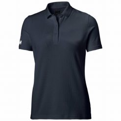 Damska koszulka polo Helly Hansen crew tech. Niebieskie koszulki polo Helly Hansen, l, bez wzorów, bez kołnierzyka, bez ramiączek. W wyprzedaży za 263.00 zł.