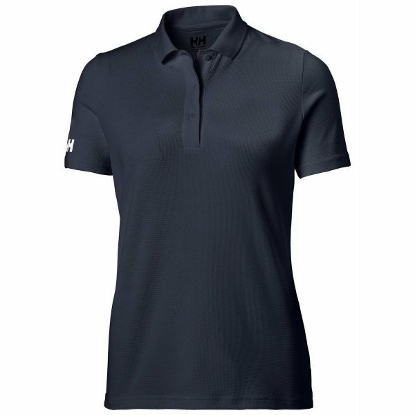 Damska koszulka polo Helly Hansen crew tech. Niebieskie bluzki Helly Hansen, l, bez wzorów, sportowe, bez kołnierzyka, bez ramiączek. W wyprzedaży za 261.55 zł.