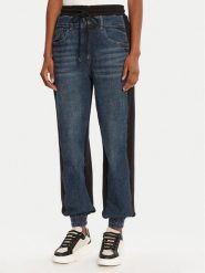 Desigual Joggery Kimy 25WWDD08 Granatowy Loose Fit. Niebieskie sukienki Desigual, xs, bez wzorów, z bawełny, bez kołnierzyka, bez ramiączek. Za 293.99 zł.