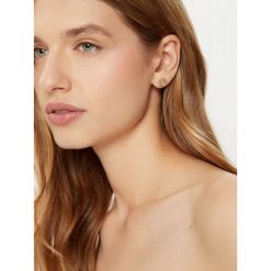 Kolczyki BOSS. Żółte kolczyki Boss, złote. Za 239.99 zł.