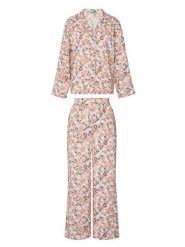 United Colors Of Benetton Piżama 4W313P00U Beżowy Relaxed Fit. Brązowe piżamy United Colors of Benetton, bez wzorów, z wiskozy, bez ramiączek. Za 279.99 zł.
