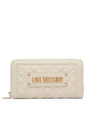 LOVE MOSCHINO Portfel JC5600PP1OLA0110 Écru. Białe portfele Love Moschino, bez wzorów, ze skóry. Za 395.99 zł.
