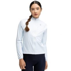 Damska rowerowa kurtka przeciwdeszczowa Kolarstwo Siroko J2-W Zarza. Niebieskie kurtki sportowe SIROKO, bez wzorów, z nylonu, bez kaptura, rowerowe. Za 462.00 zł.