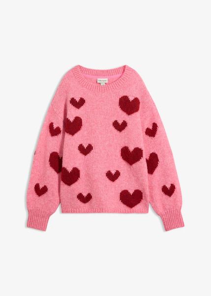 Sweter boxy. Czerwone swetry bonprix, bez wzorów, bez ramiączek. Za 149.99 zł.