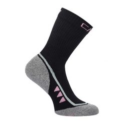 Skarpety damskie CMP Trekking Sock SuperSoft 50 Mid. Czarne skarpety CMP, bez wzorów, z bawełny. Za 43.99 zł.