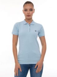 SIR RAYMOND TAILOR Koszulka polo "Angie" w kolorze błękitnym rozmiar: XL. Niebieskie koszulki polo Sir Raymond Tailor, xl, bez wzorów, z bawełny, bez kołnierzyka, bez ramiączek. Za 125.45 zł.