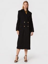 Pinko Płaszcz wełniany Clarinda 1G17Z7 Y7DY Czarny Regular Fit. Czarne płaszcze Pinko, na zimę, bez wzorów, z wełny, bez kaptura. Za 4,229.00 zł.