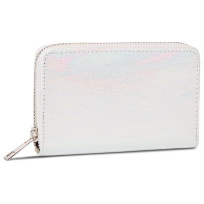 ACCCESSORIES 1W1-005-SS20 Biały. Białe portfele ACCCESSORIES, bez wzorów, ze skóry ekologicznej. Za 19.99 zł.