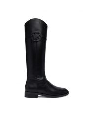 MICHAEL Michael Kors Kozaki Kimme 40F6KMFB5L Czarny. Czarne kozaki MICHAEL Michael Kors, ze skóry, bez obcasa, na płaskiej podeszwie, bez zapięcia. Za 1,239.00 zł.