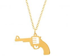 Złoty naszyjnik, ankier - pistolet. Żółte naszyjniki Apart, złote. Za 669.00 zł.
