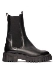Clarks Skórzane sztyblety "Page" w kolorze czarnym rozmiar: 39,5. Czarne botki Clarks, bez wzorów, bez obcasa, bez zapięcia. Za 281.10 zł.