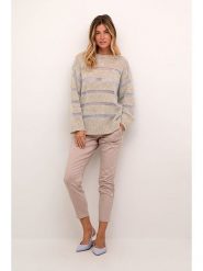Cream Sweter "Jadie" w kolorze błękitno-beżowym rozmiar: XXL. Brązowe swetry Cream, xxl, bez wzorów, z wełny, bez ramiączek. Za 145.26 zł.