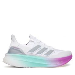 Buty do biegania adidas. Białe obuwie sportowe Adidas, bez zapięcia, do biegania. Za 799.99 zł.