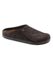 Birkenstock Skórzane kapcie "Zermatt Standard" w kolorze brązowym rozmiar: 38. Brązowe obuwie domowe Birkenstock, bez wzorów, z materiału, bez zapięcia. Za 234.97 zł.