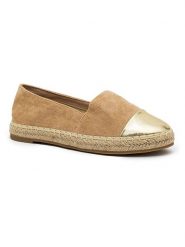 Foreverfolie Espadryle w kolorze khaki rozmiar: 36. Brązowe espadryle Foreverfolie, bez wzorów, bez obcasa, bez zapięcia. Za 66.31 zł.
