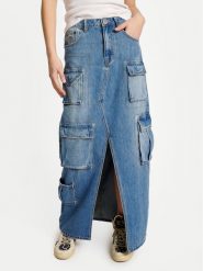 One Teaspoon Spódnica jeansowa 90's 26248 Niebieski Regular Fit. Niebieskie spódnice One Teaspoon, s, bez wzorów, z bawełny. Za 469.99 zł.