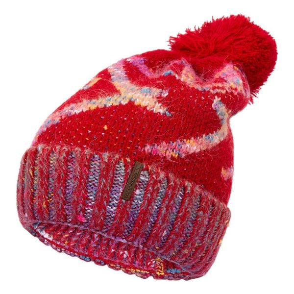Czapka Damska Dzianinowa Diandra. Czerwone czapki Trespass, bez wzorów, z dzianiny. Za 38.99 zł.