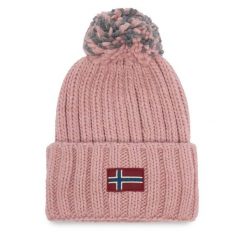 Czapka Napapijri. Czerwone czapki Napapijri, bez wzorów. Za 219.99 zł.