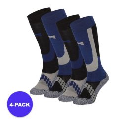 Skarpety narciarskie unisex 4 szt. Niebieskie skarpety XTREME, bez wzorów, z materiału. Za 245.29 zł.