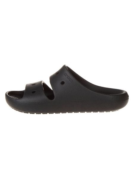 Crocs Klapki w kolorze czarnym rozmiar: 41/42. Czarne klapki Crocs, bez wzorów, z materiału, bez obcasa. Za 119.95 zł.