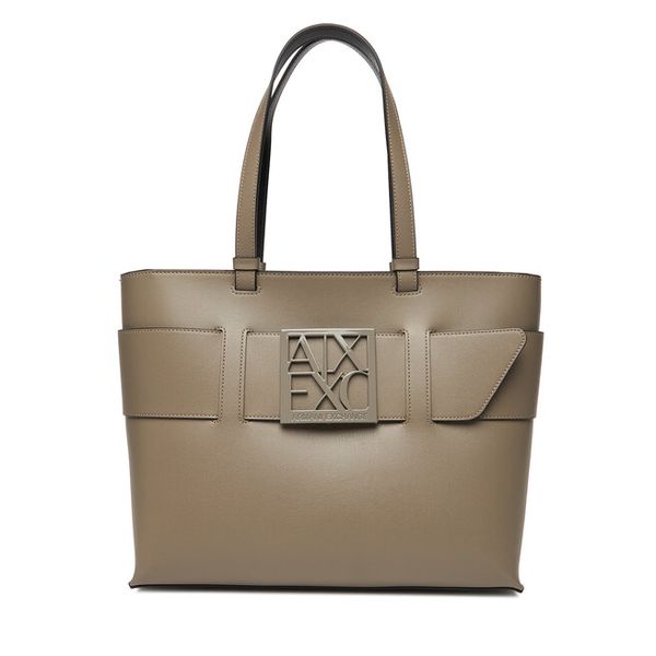 Torebka Armani Exchange. Brązowe torebki klasyczne Armani Exchange, bez wzorów, bez dodatków. Za 629.99 zł.