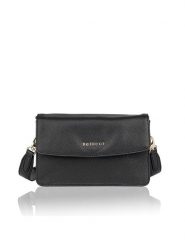 Bellicci Skórzana torebka "Caprisha" w kolorze czarnym - 24 x 15 x 7 cm rozmiar: onesize. Czarne torby na ramię Bellicci, bez wzorów, z materiału, na ramię, bez dodatków. Za 217.99 zł.