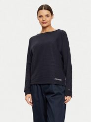 Tommy Hilfiger Bluza UW0UW05583 Granatowy Regular Fit. Niebieskie bluzy TOMMY HILFIGER, s, bez wzorów, z syntetyku, bez kaptura. Za 169.99 zł.