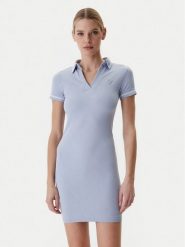 Guess Sukienka codzienna V6RK02 Z4692 Niebieski Regular Fit. Niebieskie sukienki Guess, na co dzień, l, z aplikacjami, z syntetyku, bez kołnierzyka, bez ramiączek, proste. Za 349.99 zł.