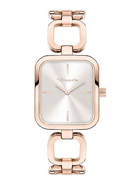 Tamaris Zegarek kwarcowy w kolorze różowozłoto-srebrnym rozmiar: onesize. Czerwone, analogowe zegarki Tamaris, metalowe. Za 217.99 zł.