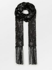 Becksöndergaard Szal "Beryl" w kolorze czarnym - 170 x 8 cm rozmiar: onesize. Czarne szaliki Becksöndergaard, bez wzorów. Za 65.45 zł.