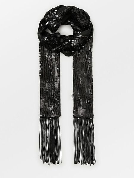 Becksöndergaard Szal "Beryl" w kolorze czarnym - 170 x 8 cm rozmiar: onesize. Czarne szaliki Becksöndergaard, bez wzorów. Za 82.64 zł.