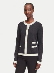 Luisa Spagnoli Kardigan Cuoricino 100504 Szary ciemny Regular Fit. Szare kardigany LUISA SPAGNOLI, xl, bez wzorów, z wełny. Za 1,489.00 zł.