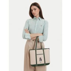 Torebka Polo Ralph Lauren. Brązowe torebki klasyczne Polo Ralph Lauren, bez wzorów, bez dodatków. Za 1,199.00 zł.