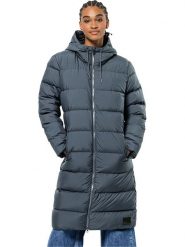 Jack Wolfskin Płaszcz puchowy "Frozen Palace" w kolorze niebieskim rozmiar: XL. Niebieskie płaszcze Jack Wolfskin, xl, bez wzorów, z materiału, bez kaptura. Za 633.92 zł.
