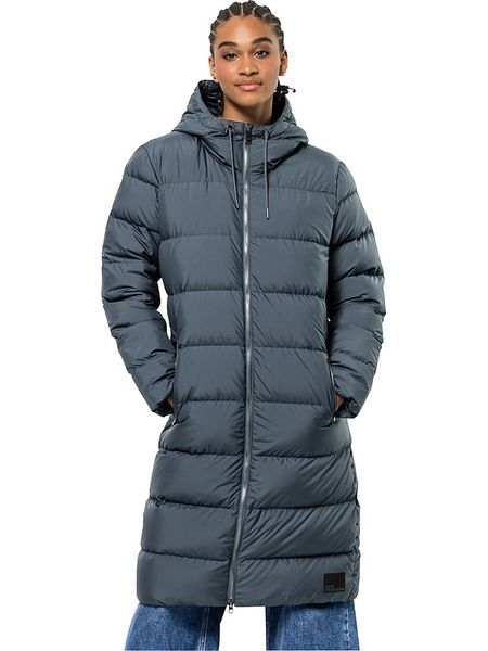 Jack Wolfskin Płaszcz puchowy "Frozen Palace" w kolorze niebieskim rozmiar: XL. Niebieskie płaszcze Jack Wolfskin, xl, bez wzorów, z materiału, bez kaptura. Za 633.92 zł.