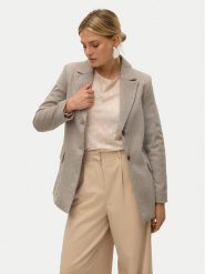 Vero Moda Marynarka Kawi 10319661 Beżowy Regular Fit. Brązowe marynarki i żakiety Vero Moda, bez wzorów, z syntetyku. Za 159.99 zł.
