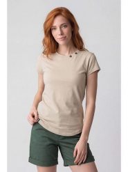 Alife and kickin Koszulka "Tabitha" w kolorze beżowym rozmiar: S. Brązowe bluzki Alife and Kickin, s, bez wzorów, bez kołnierzyka, bez ramiączek. Za 60.99 zł.