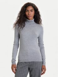Vero Moda Golf Happiness 10300472 Szary Slim Fit. Szare golfy Vero Moda, l, bez wzorów, z wiskozy, bez ramiączek. Za 109.99 zł.