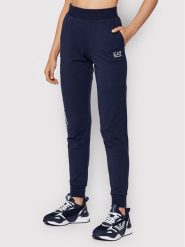 EA7 Emporio Armani Spodnie dresowe 8NTP85 TJCQZ 1554 Granatowy Regular Fit. Niebieskie spodnie dresowe EA7 Emporio Armani, xs, bez wzorów, z bawełny. Za 219.99 zł.