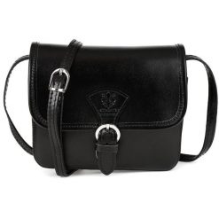 Listonoszka skórzana BELTIMORE K66 czarna. Czarne torebki klasyczne bez wzorów, ze skóry, bez dodatków. Za 129.90 zł.