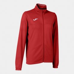 Bluza tenisowa damska Joma Montreal. Czerwone bluzy Joma, xl, bez wzorów, bez kaptura. Za 183.99 zł.