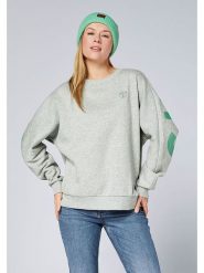 Chiemsee Bluza w kolorze szaro-zielonym rozmiar: S. Szare bluzy Chiemsee, s, bez wzorów, z bawełny, bez kaptura. Za 122.38 zł.